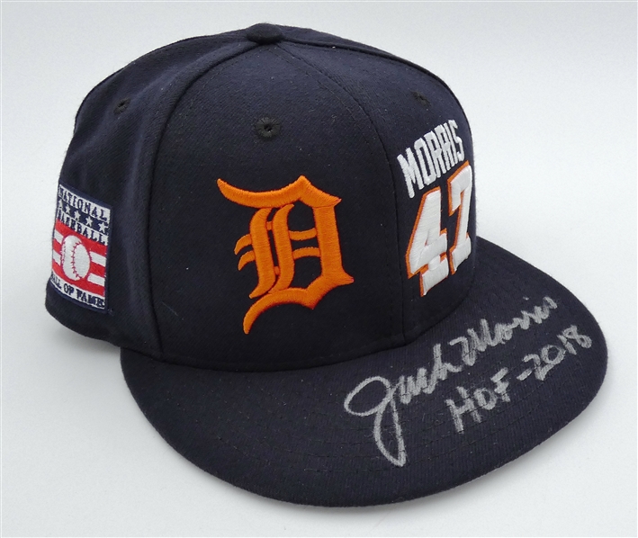 Jack Morris Autographed Tigers HOF Hat