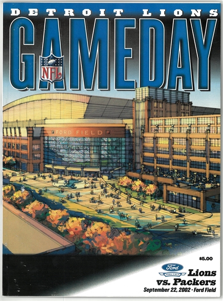 Detroit Lions Ford Field Inaugural Game Program