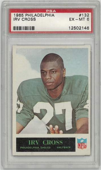 Irv Cross 1965 Philadelphia PSA 6