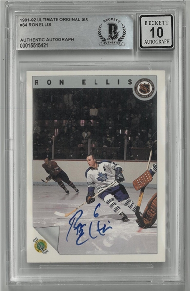 Ron Ellis Autographed 1991 Ultimate