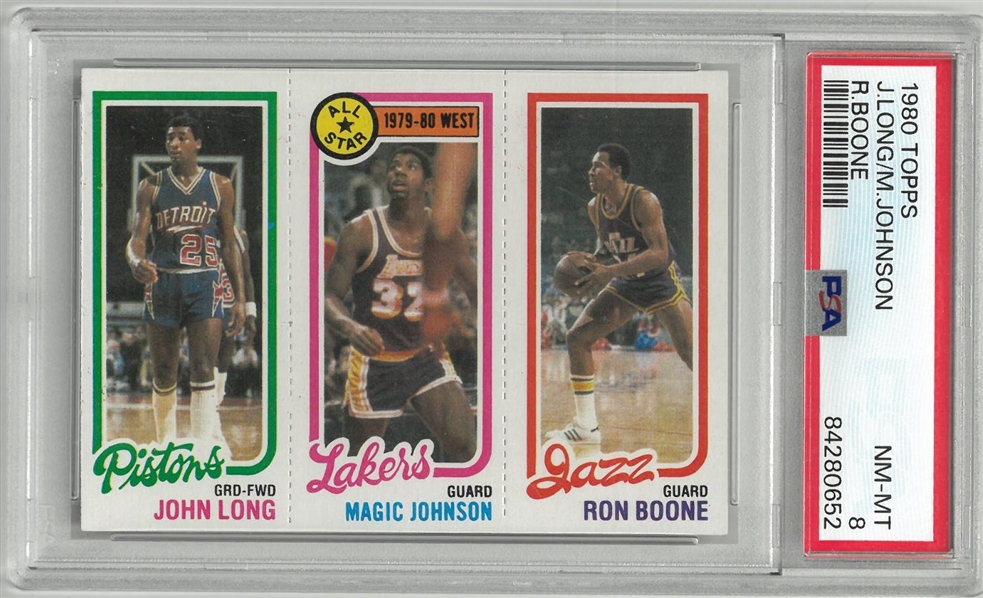 Magic Johnson PSA 8 Rookie Card 1980 Topps