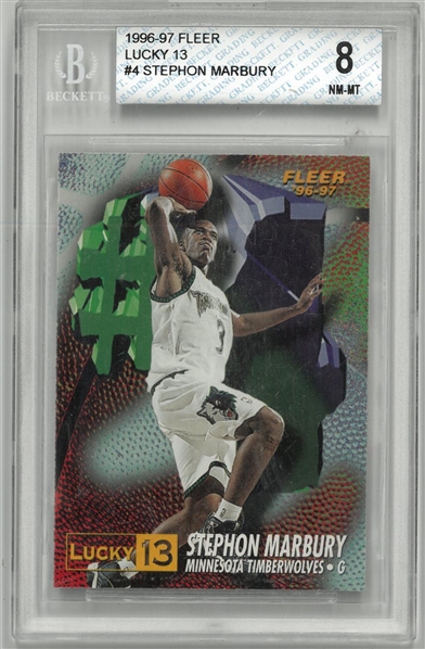 Stephon Marbury BGS 8 1996/97 Fleer