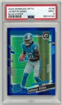 Jahmyr Gibbs PSA 9 2023 Donruss Optic Blue Hyper