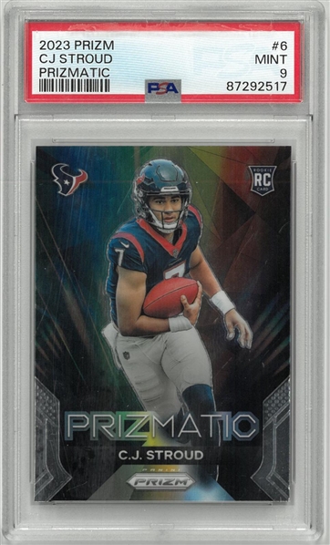 C.J. Stroud PSA 9 2023 Prizm Prizmatic