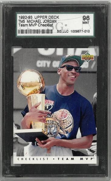 Michael Jordan SGC 96 Mint 1992/93 Upper Deck