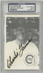 Charlie Grimm Autographed Cut Signature Photo