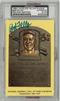 Bob Feller Autographed Hall of Fame Plaque Postcard