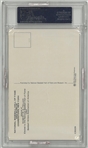 Bob Feller Autographed Hall of Fame Plaque Postcard