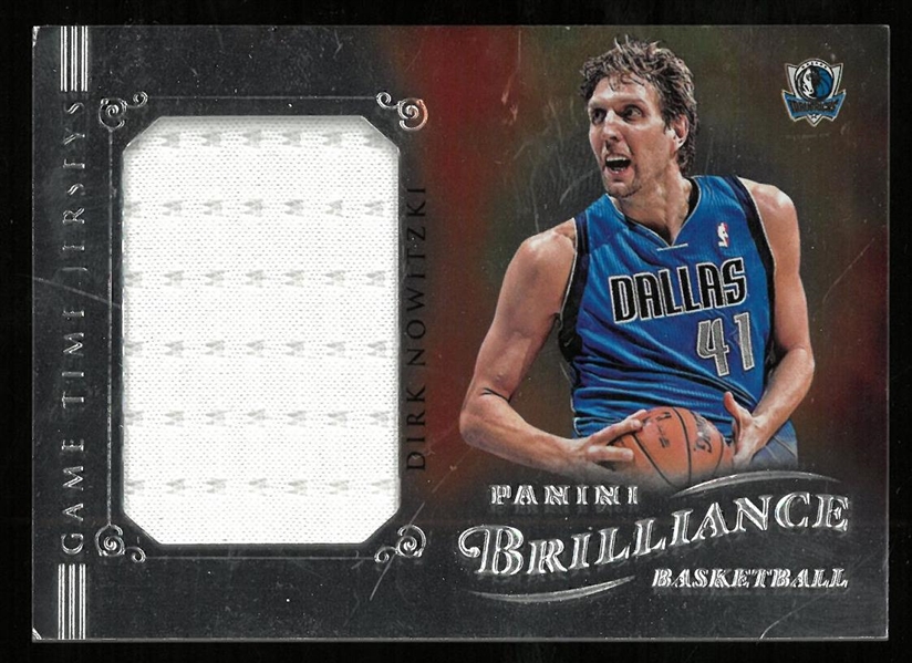 Dirk Nowitzki Panini Brilliance Jersey Card