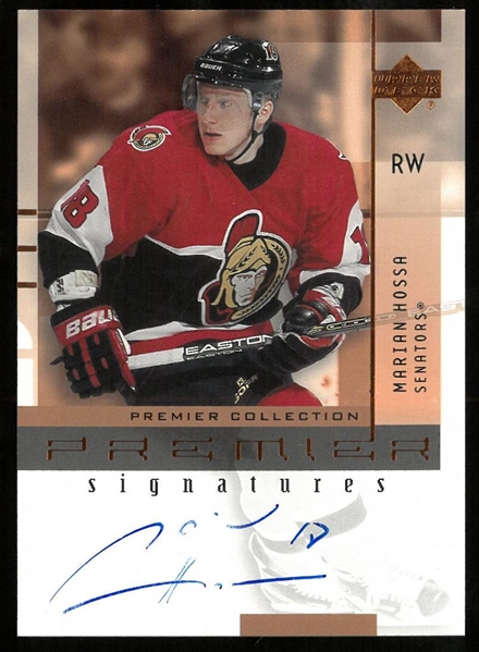 Marian Hossa Autographed Upper Deck Premier Collection
