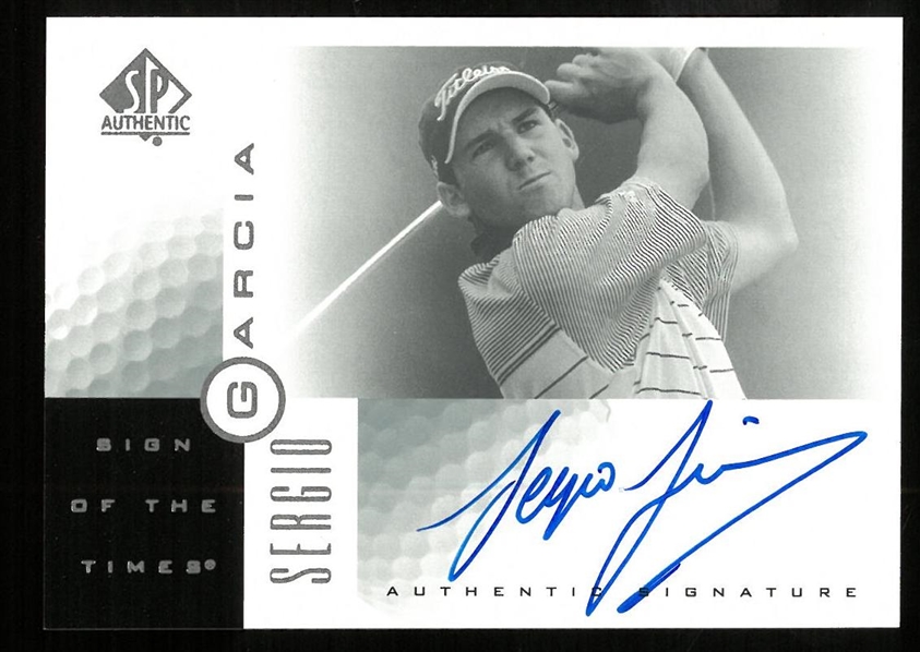 Sergio Garcia Autographed Upper Deck Sign of the Times