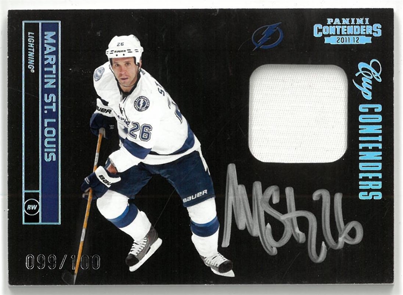 Martin St. Louis Autographed Panini Contenders