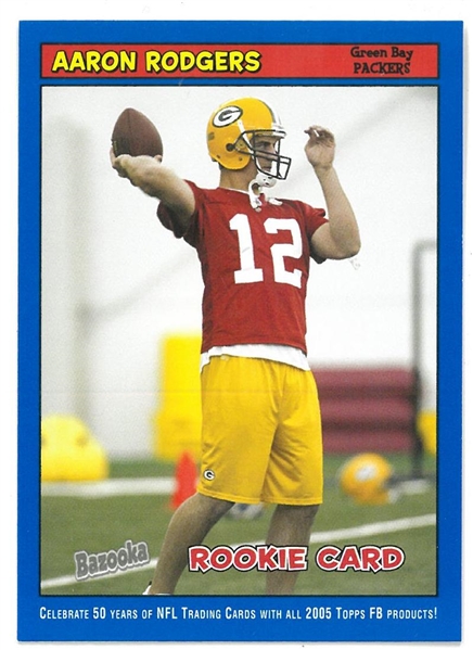 Aaron Rodgers 2005 Topps Bazooka Rookie Card