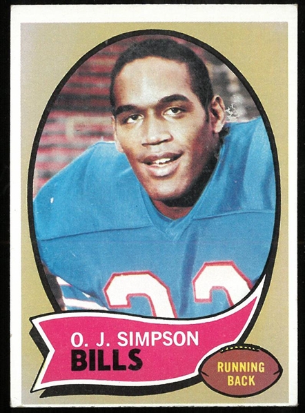 O.J. Simpson 1970 Topps Rookie Card