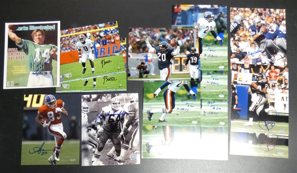 Football Autographed 8x10 Lot #1