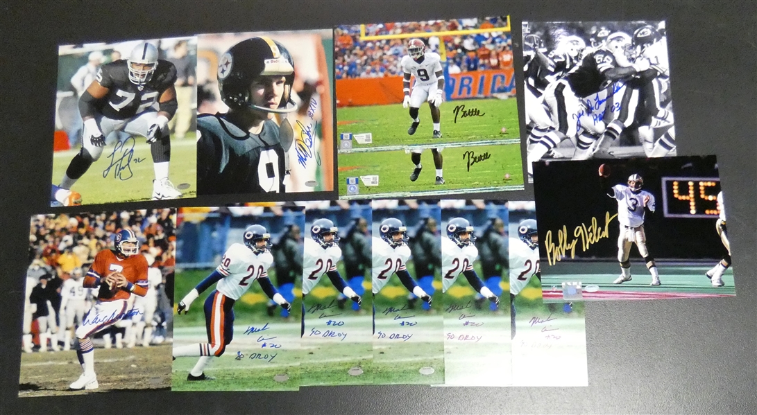 Football Autographed 8x10 Lot #2