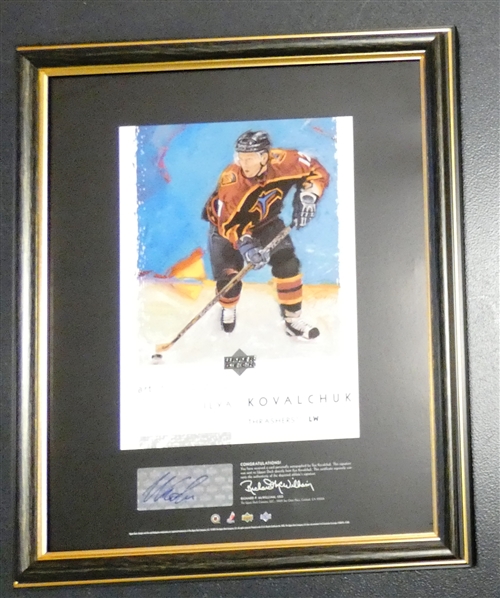 Ilya Kovalchuk Autographed Upper Deck Display