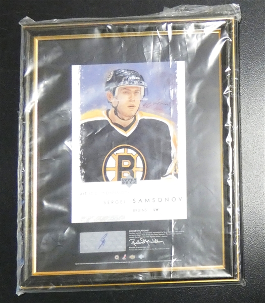 Sergei Samsanov Autographed Upper Deck Display