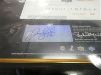 Jerome Iginla Autographed Upper Deck Display