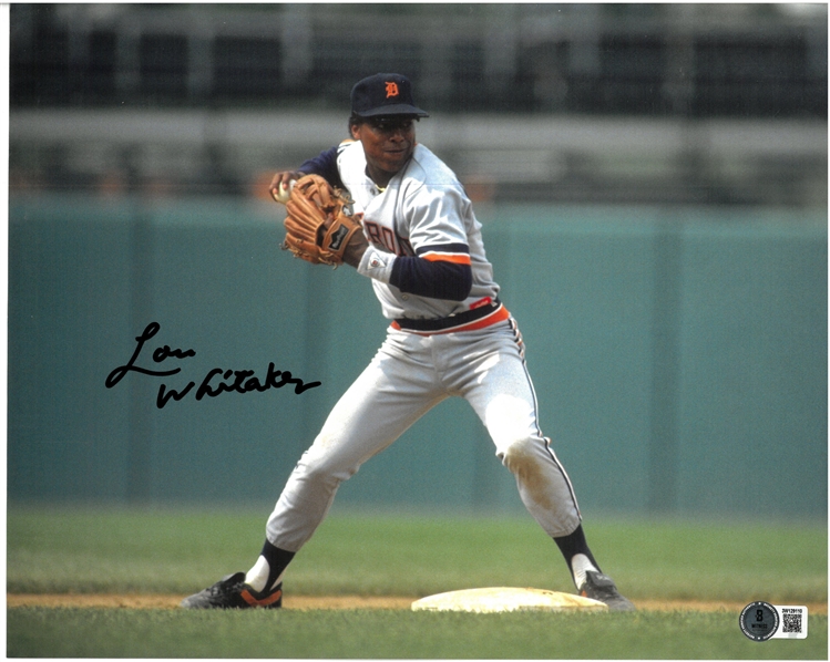 Lou Whitaker Autographed 10x12.5 Photo
