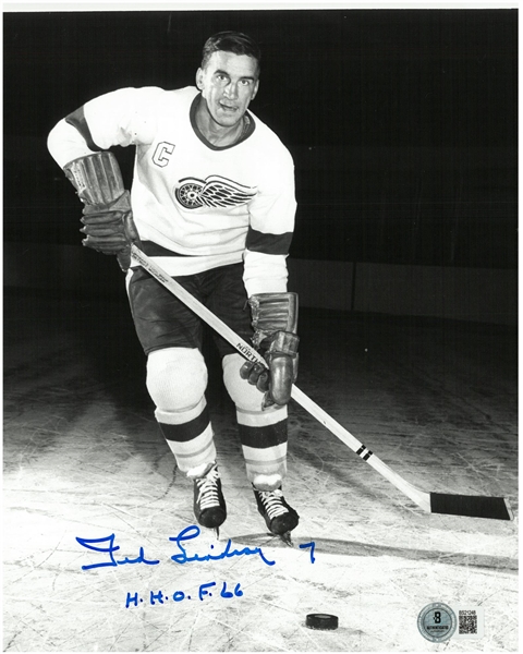 Ted Lindsay Autographed 8x10