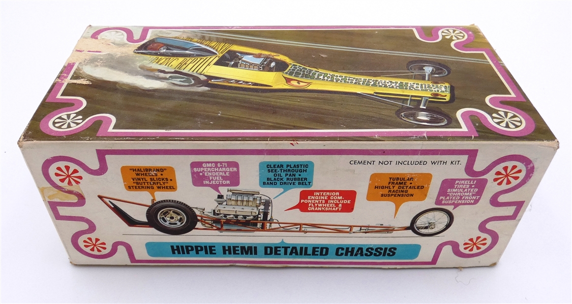 1960s AMT Hippie Hemi Dragster Model Kit 1/25 Scale T258-200 #2168