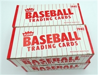 1981 Fleer Vending Boxes Lot of 4 #1,2,3,4