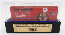 Bill Laimbeer Autographed Palace Floorboard