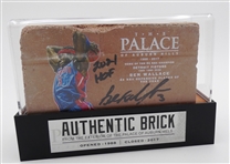 Ben Wallace Autographed Palace of Auburn Hills Brick