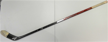 Moritz Seider Game Used Rookie Season Autographed Stick
