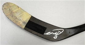 Moritz Seider Game Used Rookie Season Autographed Stick