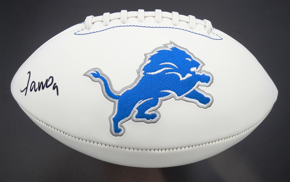 Jameson Williams Autographed Detroit Lions Football