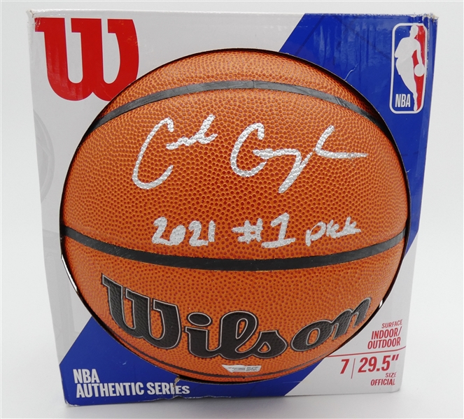 Cade Cunningham Autographed Basketball w/ 1st Overall Pick