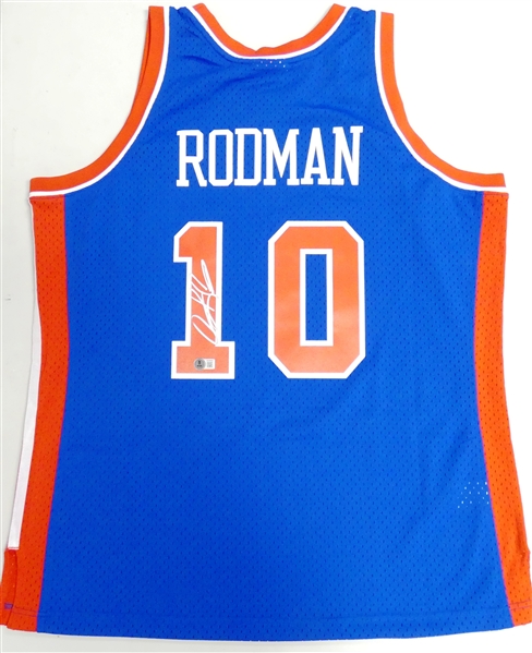 Dennis Rodman Autographed Detroit Pistons Mitchell & Ness Swingman Jersey