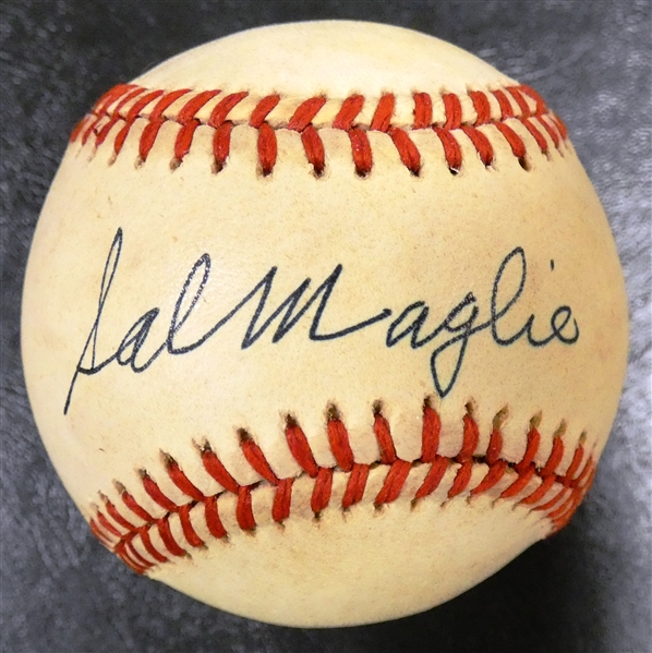 Sal Maglie Autographed Baseball