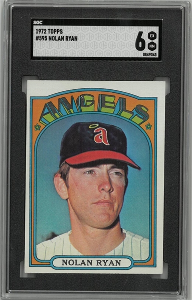 Nolan Ryan 1972 Topps SGC 6 Ex-NM