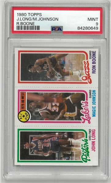 Magic Johnson PSA 9 Rookie Card 1980 Topps