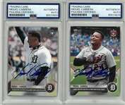 Miguel Cabrera Autographed Cards - 500 HR & 3000 Hit