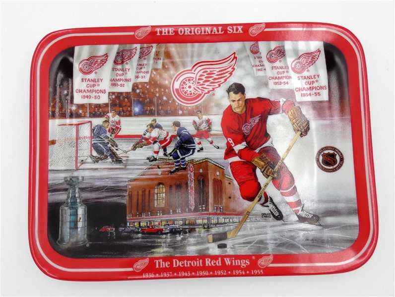 Gordie Howe Red Wings Original 6 Collector Plate