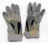 Justyn-Henry Malloy Game Worn Autographed Batting Gloves