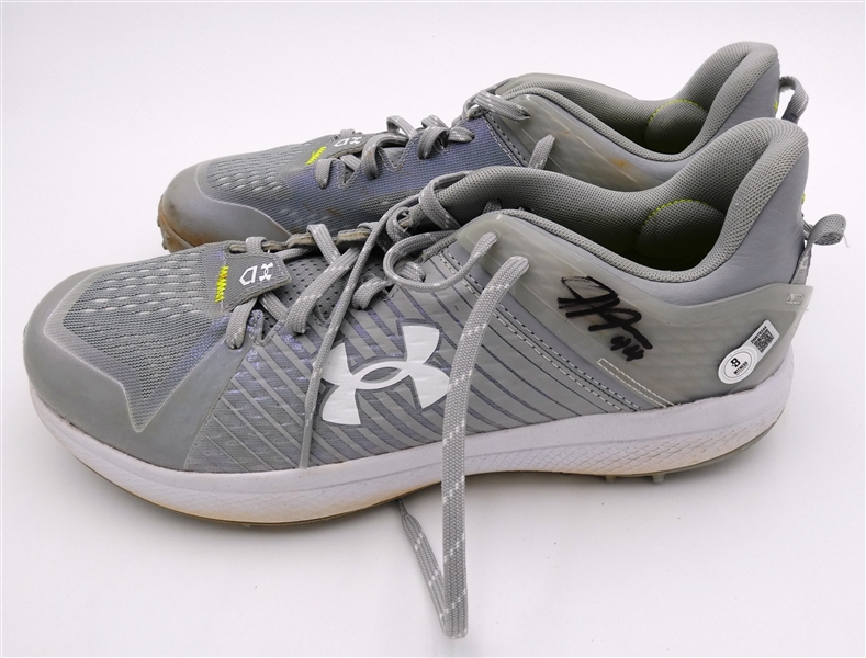 Justyn-Henry Malloy Game Worn Autographed Cleats