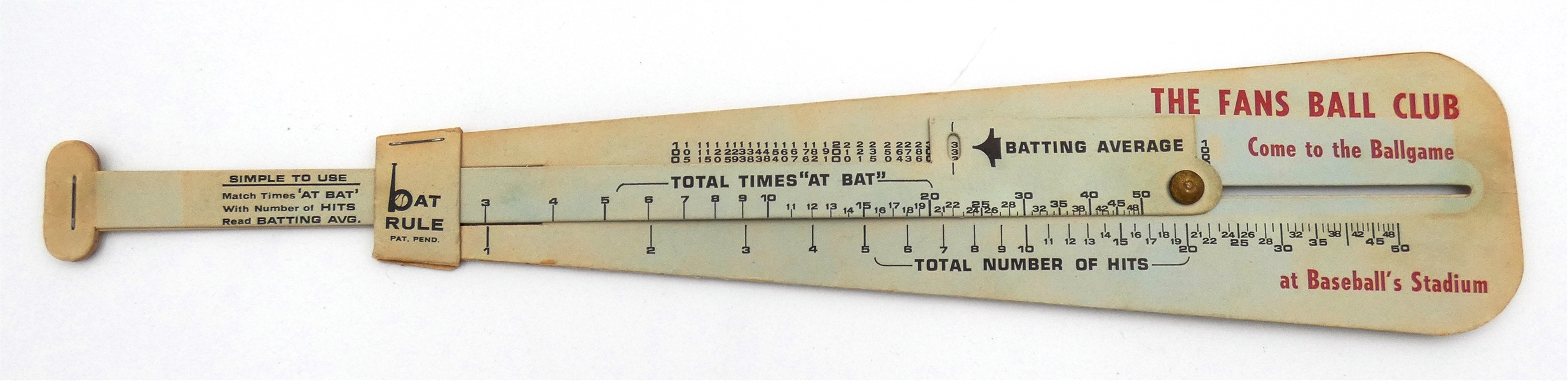 Bat Rule Batting Average Calculator 