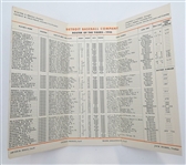 1946 Detroit Tigers Spring Training Player Roster 1975 REPRINT