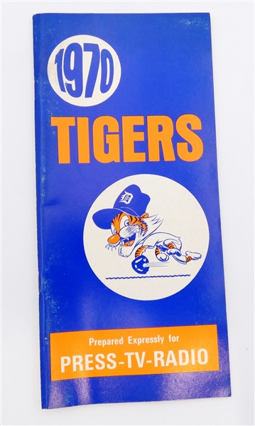 1970 Detroit Tigers Press Guide