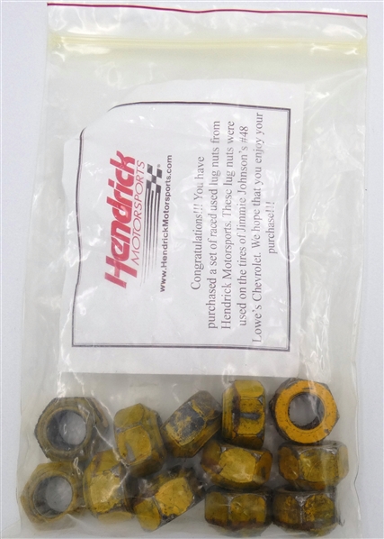 Jimmie Johnson Race Used Lug Nuts
