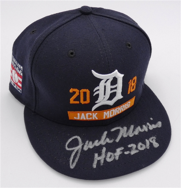 Jack Morris Autographed Hall of Fame Hat