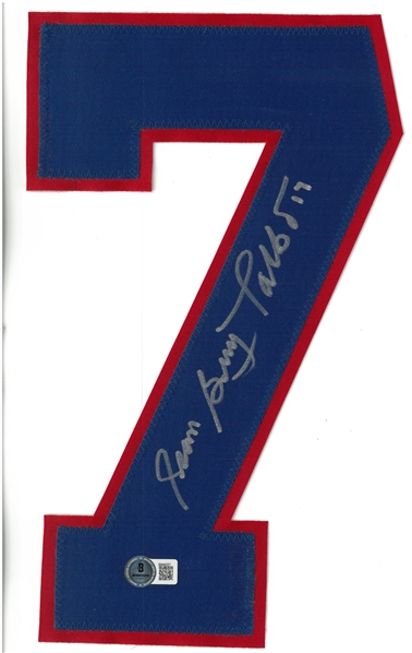 Jean-Guy Talbot Autographed Canadiens Jersey Number