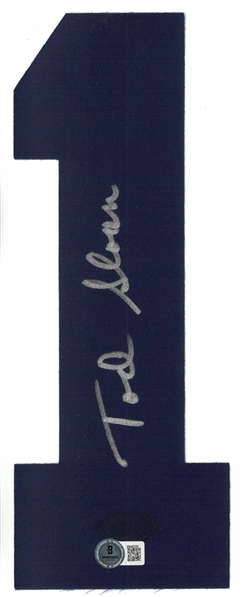 Tod Sloan Autographed Maple Leafs Jersey Number