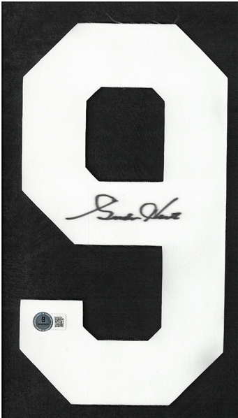 Gordie Howe Autographed Red Wings Jersey Number