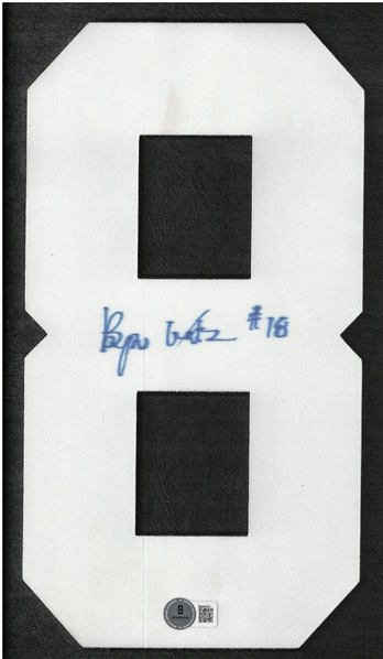 Bryan Watson Autographed Red Wings Jersey Number